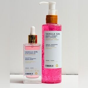 TRULY Vanilla Girl Body Cleanser and After Shave Oil - NEW!